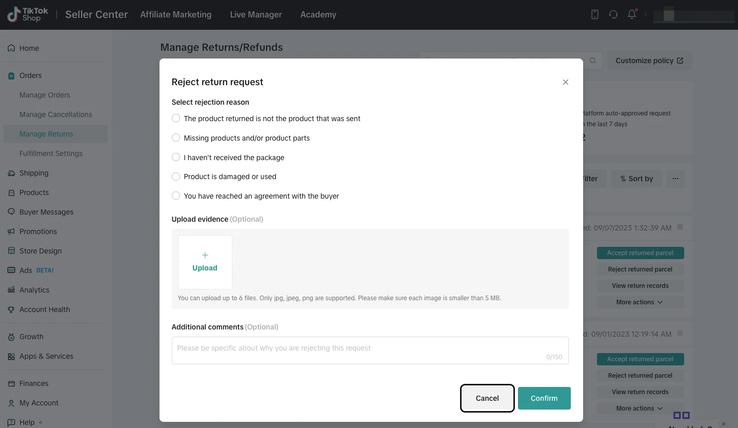 卖家如何管理退货/退款