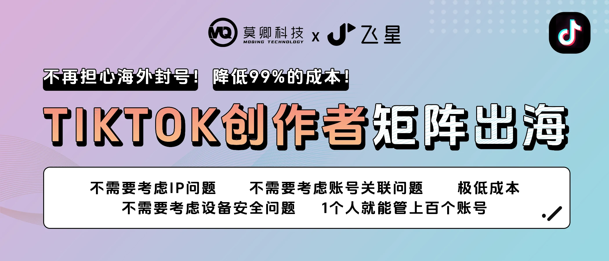【莫卿×飞星】TikTok矩阵平台使用介绍