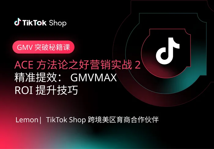 好营销实战2:GMVMAXROI提升技巧